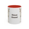 11oz-ibizan-hound-mug-red 11oz Ibizan Hound Mug, Red, front view