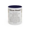 11oz-ibizan-hound-mug-writeup-navy 11oz Ibizan Hound Mug, Navy, front view