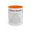 11oz-ibizan-hound-mug-writeup-orange 11oz Ibizan Hound Mug, Orange, front view