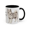 11oz Icelandic Sheepdog Dog Dad Mug, Black, right side view