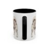11oz Icelandic Sheepdog Dog Mom Mug, Black, back view