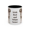 11oz-irish-red-and-white-setter-mug-black-front 11oz Irish Red and White Setter Mug, Black, front view