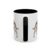 11oz Funny Irish Red and White Setter Mug, Black, back view