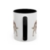 11oz Irish Red and White Setter Latin Mug, Black, back view