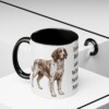 11oz Irish Red and White Setter Dog Mom Mug, Black, lifestyle photo