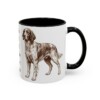11oz Irish Red and White Setter Dog Mom Mug, Black, right side view