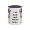11oz-irish-red-and-white-setter-mug-purple 11oz Irish Red and White Setter Mug, Purple, front view