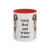 11oz-irish-red-and-white-setter-mug-red 11oz Irish Red and White Setter Mug, Red, front view