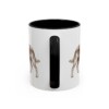 11oz Irish Red and White Setter Mug, Black, back view