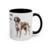 11oz Irish Red and White Setter Mug, Black, right side view
