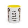 11oz-irish-red-and-white-setter-mug-yellow 11oz Irish Red and White Setter Mug, Yellow, front view