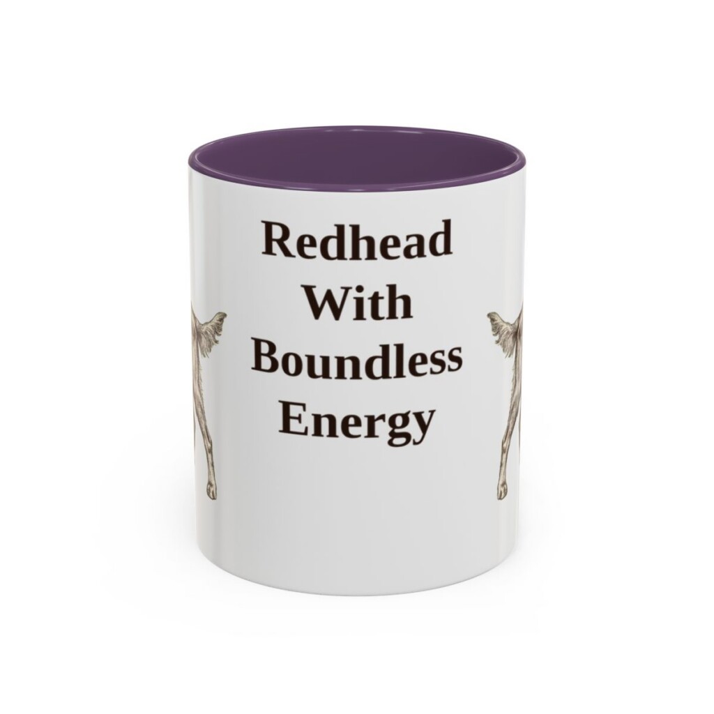 11oz-irish-setter-mug-humor-purple 11oz Funny Irish Setter Mug, Purple, front view
