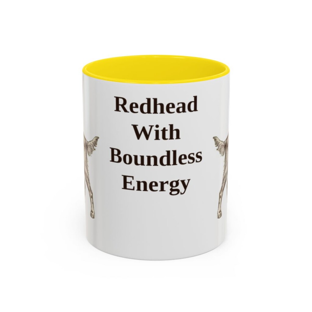 11oz-irish-setter-mug-humor-yellow 11oz Funny Irish Setter Mug, Yellow, front view