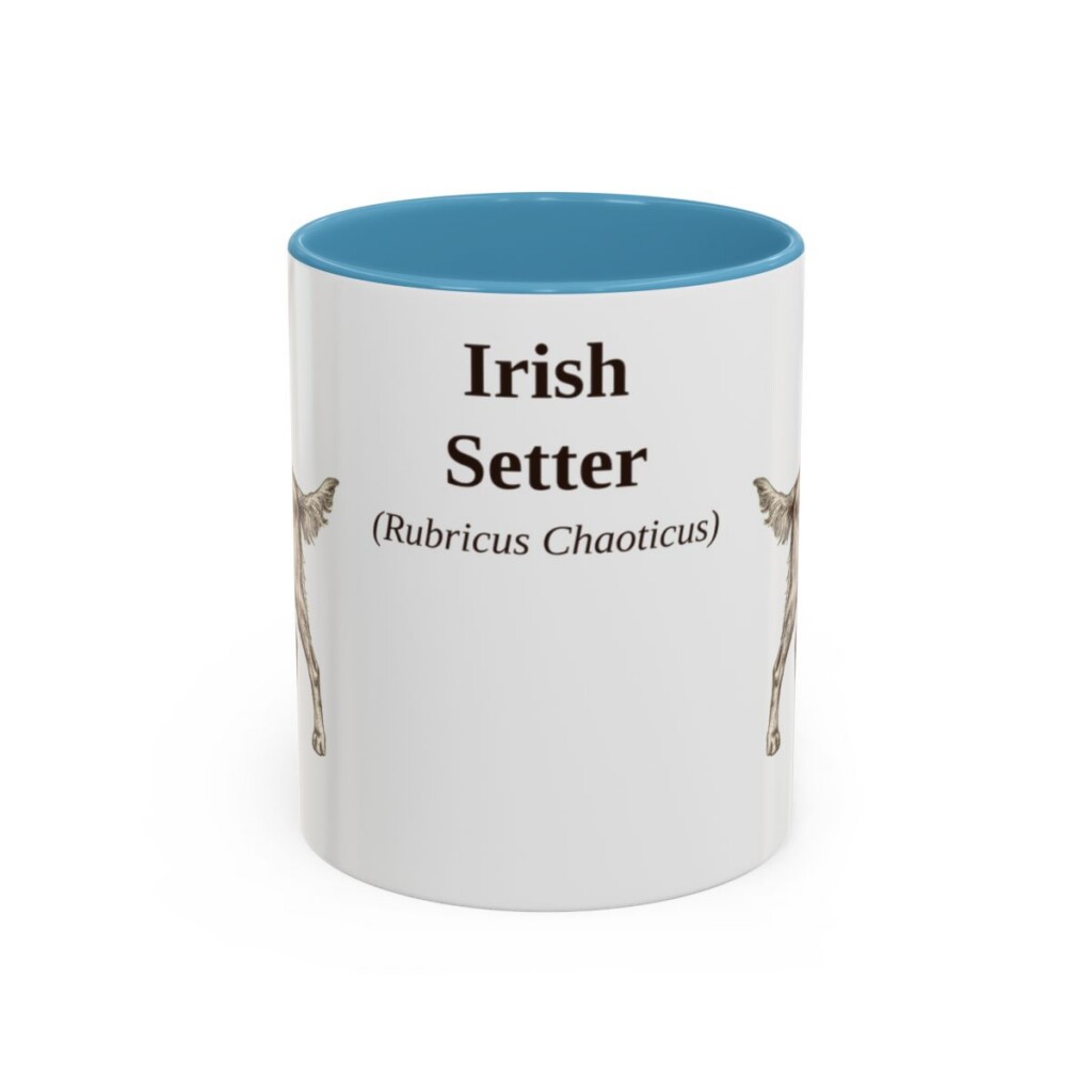 11oz-irish-setter-mug-latin-light-blue 11oz Irish Setter Latin Mug, Light Blue, front view