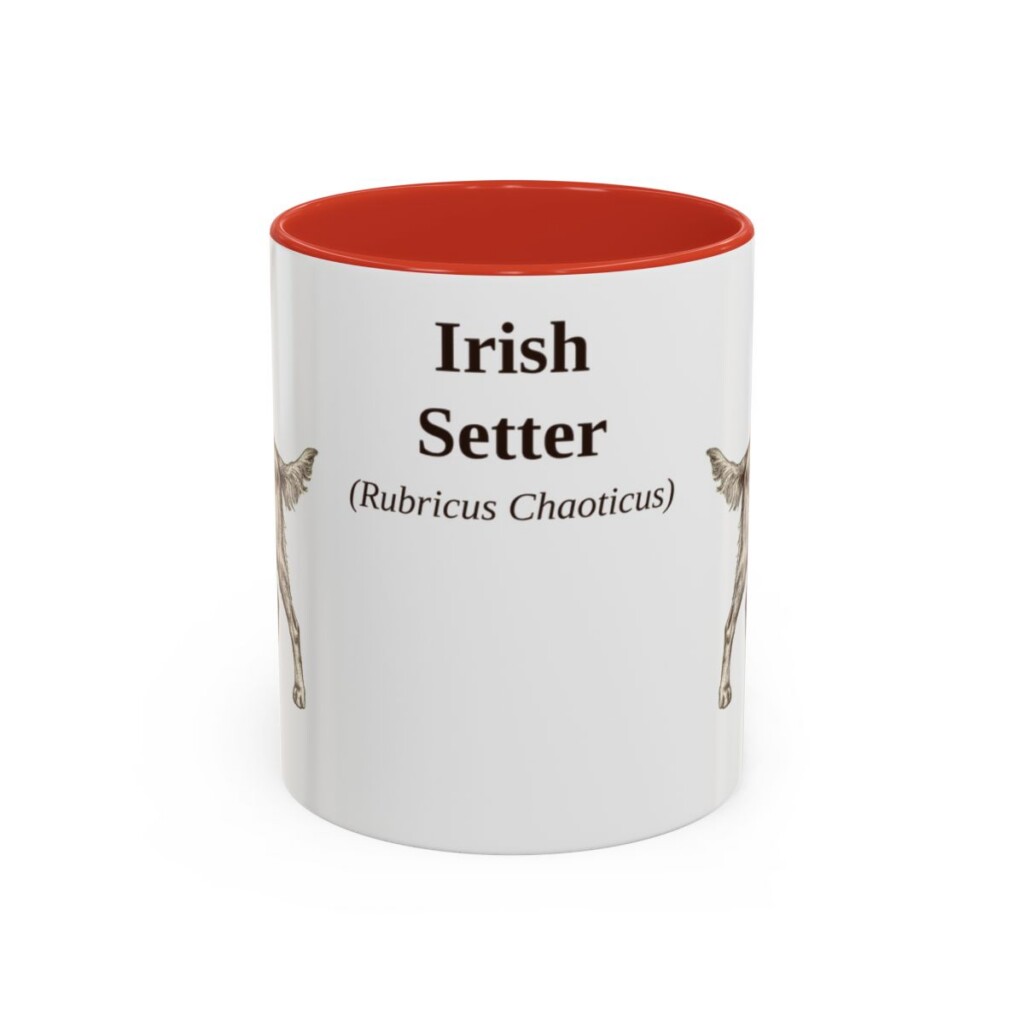 11oz-irish-setter-mug-latin-red 11oz Irish Setter Latin Mug, Red, front view