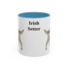 11oz Irish Setter Mug, Light Blue, front view