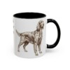 11oz Irish Setter Dog Mom Mug, Black, right side view