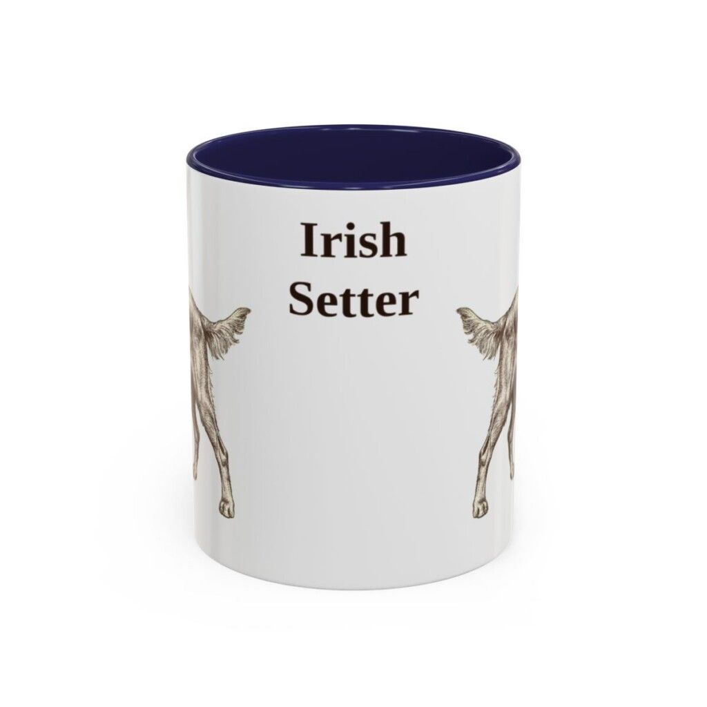 11oz Irish Setter Mug, Navy, front view