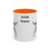 11oz Irish Setter Mug, Orange, front view