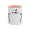 11oz Irish Setter Mug, Pink, front view