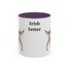 11oz Irish Setter Mug, Purple, front view