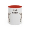 11oz Irish Setter Mug, Red, front view