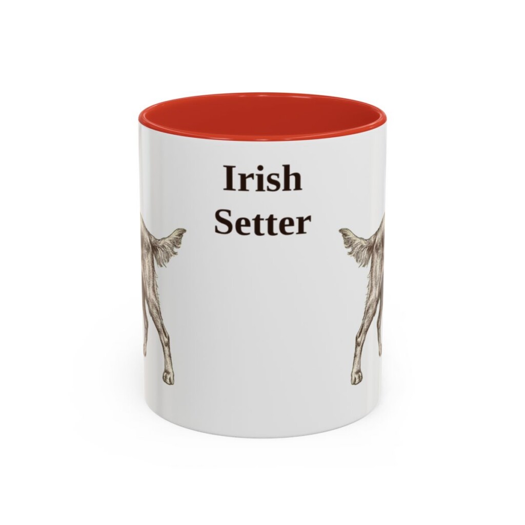 11oz Irish Setter Mug, Red, front view