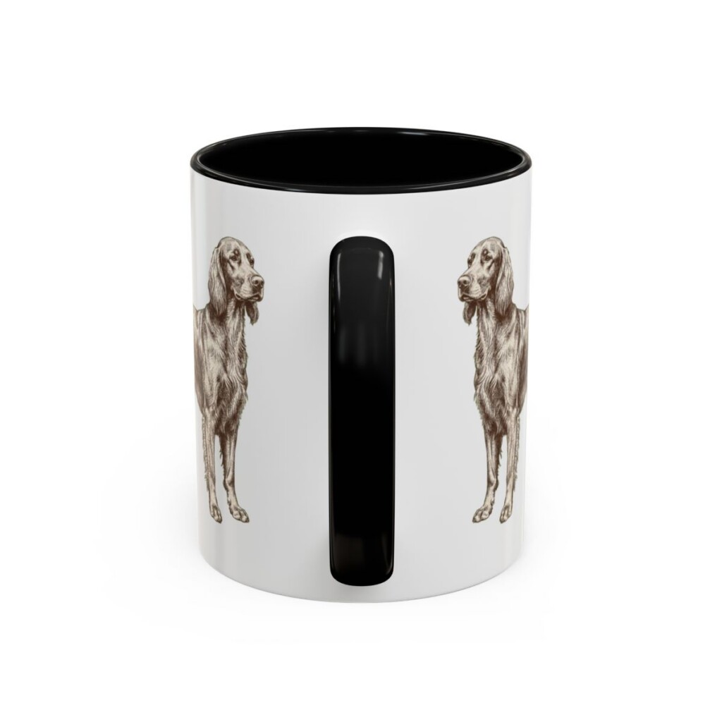 11oz Irish Setter Mug, Black, back view