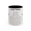 11oz Irish Setter Mug, Black, front view