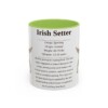 11oz Irish Setter Mug, Light Green, front view