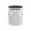 11oz Irish Setter Mug, Purple, front view