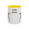 11oz Irish Setter Mug, Yellow, front view