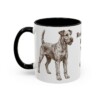11oz Funny Irish Terrier Mug, Black, left side view