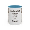 11oz Funny Irish Terrier Mug, Light Blue, front view