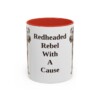 11oz Funny Irish Terrier Mug, Red, front view
