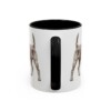 11oz Irish Terrier Latin Mug, Black, back view