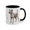 11oz Irish Terrier Latin Mug, Black, right side view