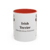 11oz Irish Terrier Latin Mug, Red, front view