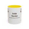 11oz Irish Terrier Latin Mug, Yellow, front view