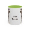 11oz Irish Terrier Mug, Light Green, front view