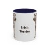 11oz Irish Terrier Mug, Navy, front view
