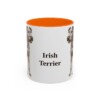 11oz Irish Terrier Mug, Orange, front view
