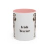 11oz Irish Terrier Mug, Pink, front view