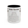 11oz Irish Terrier Mug, Black, front view