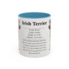 11oz Irish Terrier Mug, Light Blue, front view