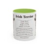 11oz Irish Terrier Mug, Light Green, front view