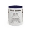 11oz Irish Terrier Mug, Navy, front view