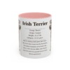 11oz Irish Terrier Mug, Pink, front view