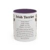11oz Irish Terrier Mug, Purple, front view