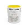 11oz Irish Terrier Mug, Yellow, front view